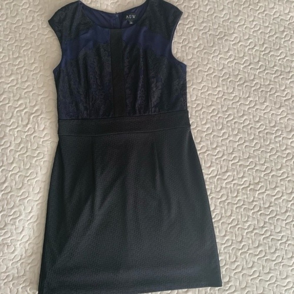 AUW black and blue lace dress, size L